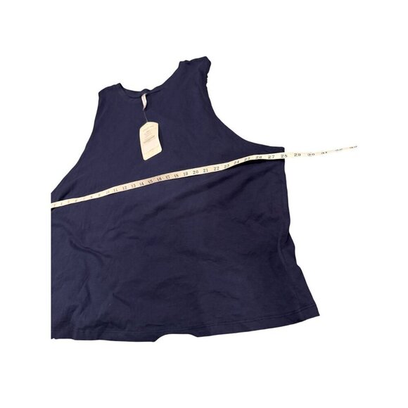 Fabletics Micah Muscle Tank Navy Blue Jersey Slub Fabric 4X - Picture 5 of 7